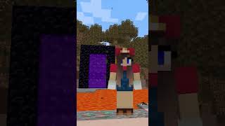 5 FORMAS DE ENCENDER EL PORTAL AL NETHER EN MINECRAFT shorts [upl. by Augy]