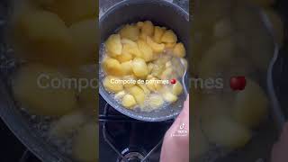 Compote de pomme 🍎 compote pommes dessert recette [upl. by Rojam]