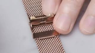 Maven Watches Tutorial How to Adjust a Mesh  Milanese Watch Band [upl. by Terena609]