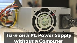 How to Turn on a Computer Power Supply without a Computer [upl. by Odravde]