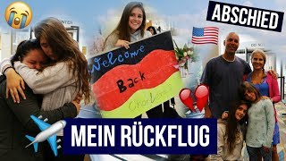 Mein Rückflug  Familie  Freunde nach 10 Monaten wiedersehen Abschied  AUSLANDSJAHR USA 201718 [upl. by Minardi469]