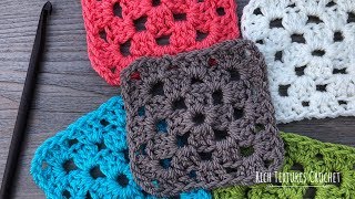 How to Crochet a Simple Granny Square [upl. by Trevor78]