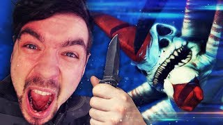 KILLING A REAPER LEVIATHAN WITH A KNIFE  Subnautica  Part 28 Full Release [upl. by Ahseiuqal815]