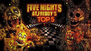 TOP 5 William Afton In FNAF [upl. by Afirahs]