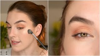 Summery makeup look ft ZOEVA CARAMEL MELANGE PALETTE [upl. by Levan34]