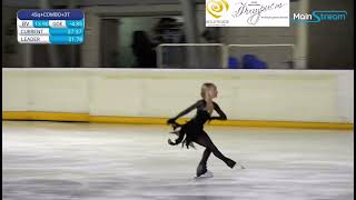 Elena Kostyleva  Elements Step and Spin Moscow Novice Championships 2023 [upl. by Melisandra]