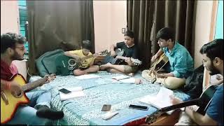 quot Coffee Houser Sei Addata  Manna Dey quot Guitar Cover by Students II Ruddra Musical Academy II [upl. by Terri]