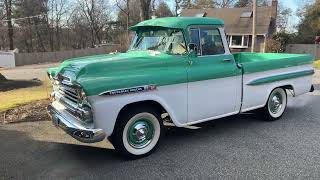 1959 Chevrolet quotFleetsidequot Pickup  FOR SALE [upl. by Nylirahs]