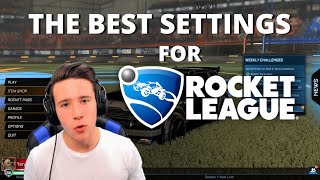 BEST SETTINGS FOR ROCKET LEAGUE  CONSOLE AND PC [upl. by Emeric]