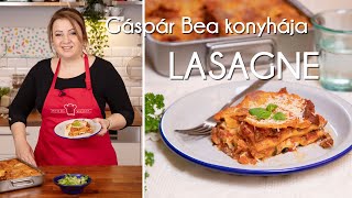 Gáspár Bea bolognai lasagne receptje  Mindmegettehu [upl. by Nnahgiel]