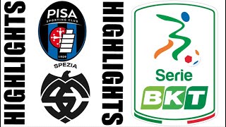 AC Pisa 22 Spezia Calcio Highlights  LEGA B 20242025 [upl. by Annaitsirhc]