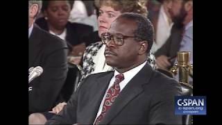 October 11 1991 Clarence Thomas Full Opening Statement CSPAN [upl. by Olethea]