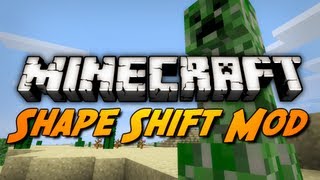 Minecraft Mod Review SHAPE SHIFTER MOD [upl. by Adall]