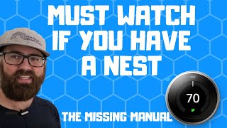 Nest Thermostat Manual MUST WATCH IF YOU HAVE A NEST [upl. by Yanehs8]