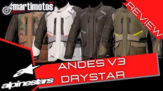 REVIEW  💥 ALPINESTARS Andes V3 Drystar Jacket [upl. by Ellennad]