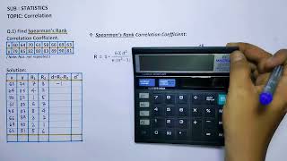 Find Spearman’s Rank Correlation Coefficient  Statistics  R [upl. by Eissirc]