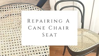 Repairing a Cane Chair Seat [upl. by Mccourt]