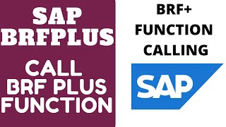 Calling BRF Plus Functions  BRF Connection from ABAP  SAP BRF [upl. by Ana]