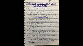 types of conditions and warranties trending like saleofgoodsact [upl. by Ahsinahs]