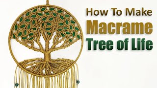 Check out this beautiful macrame tree of life wall hanging we create [upl. by Smiga]