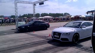 Viertelmeile Audi RS5 vs BMW 3er  VW Pfingsttreffen 2012 Bautzen [upl. by Hillman925]