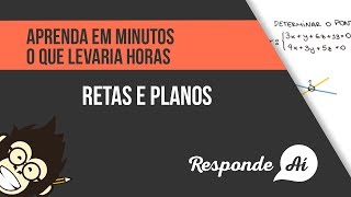 Retas e Planos  Introdução ao Plano [upl. by Haily602]