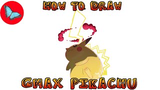 How To Draw Gigantamax Pikachu Pokemon  Drawing Animals [upl. by Goldston]