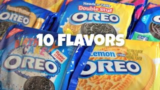 Tasting 10 Flavors of Oreo [upl. by Vitalis]