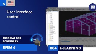 RFEM 6 Tutorial for Beginners  004 User Interface  Control [upl. by Woodhead]