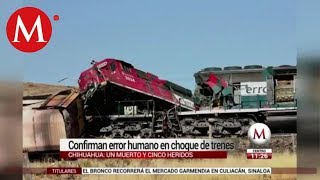 Choque de trenes en Ciudad Juárez deja un muerto [upl. by Eirelam]