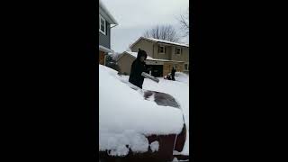 Rubber Broom Demo on Snow [upl. by Dudden]