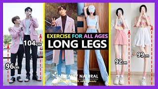 12 BEST LONGER LEGS amp SLIM STRETCH EXERCISES ALL AGES  Grow Taller Lengthen Legs Increase Height [upl. by Veronica]