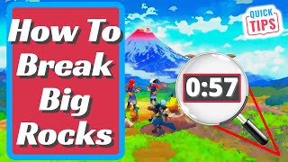 Pokemon Legends Arceus  How To Break Big Rocks [upl. by Tonkin]