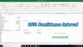 Confidence Interval Estimation Using Excels Data Analysis Tool [upl. by Derry177]