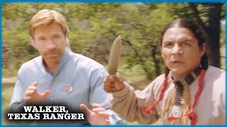 Walker Fights Native Warrior  Walker Texas Ranger [upl. by Darcia]