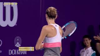 Simona Halep vs Karolina Pliskova 2017 Hua Hin Highlights [upl. by Reames]