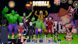 Gulli Bulli in Diwali Part 2  diwali ke patakhe  gullu bulli  MAKE JOKE OF SCARY [upl. by Niple]