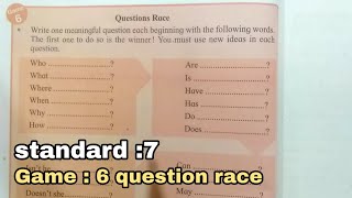 12 Warm up with Tara and Friends  Game 6  Questions Race  easy explanation My English book 7 [upl. by Anileme]