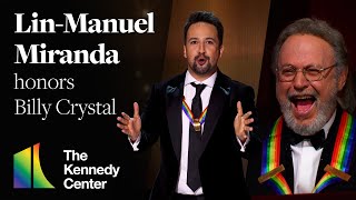 LinManuel Miranda honors Billy Crystal  46th Kennedy Center Honors [upl. by Helban372]