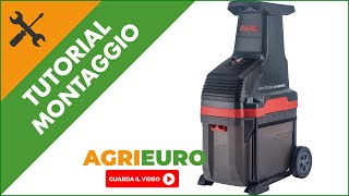 Biotrituratore elettrico ALKO Easy Crush LH 2810  taglio con rulli  montaggio [upl. by Hannavas]