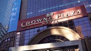 Crowne Plaza Hotel in Times Square New York [upl. by Hcirdeirf110]