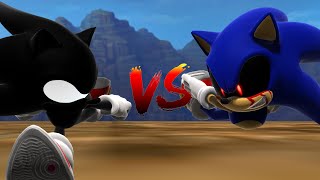 Dark Super Sonic VS SonicEXE  The Race Animation ソニック v ソニック [upl. by Akyeluz]