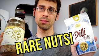 RARE amp EXPENSIVE NUTS REVIEW Sacha Inchi amp Pili Nut  Weird Fruit Explorer [upl. by Nosiaj]