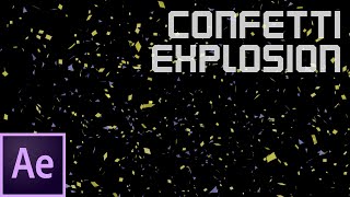 After Effects Confetti Explosion Tutorial [upl. by Anesuza]