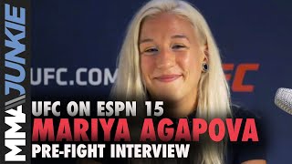 Mariya Agapova hopes to elevate prospect status  UFC on ESPN 15 prefight interview [upl. by Elockin251]