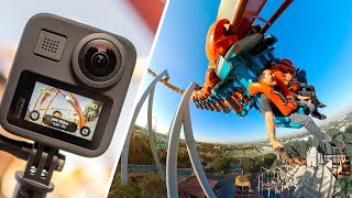 GoPro Max Review  360 Camera on a Rollercoaster [upl. by Lithea]