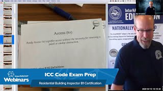 ICC Code Exam Prep Webinar for Residential Building Inspector B1 Certification [upl. by Gauldin200]