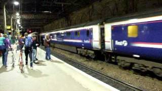 Caledonian Sleeper Glasgow  London arriving at Edinburgh Waverley station [upl. by Etireuqram]