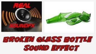 Breaking or smashing glass bottle sound effect  realsoundFX [upl. by Acino482]