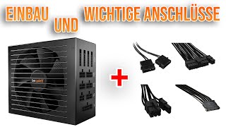 Netzteil einbauen und Kabel anschließen  PC Bauen für Anfänger 9 [upl. by Makell]